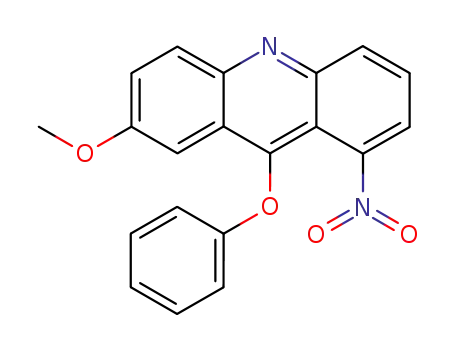 Molecular Structure of 111585-55-8 (7-methoxy-1-nitro-9-phenoxy-acridine)