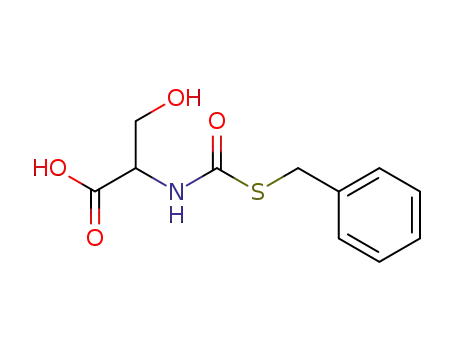 Molecular Structure of 99856-41-4 (<i>N</i>-benzylsulfanylcarbonyl-DL-serine)