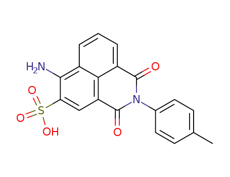 6-amino-1,3-dioxo-2-<i>p</i>-tolyl-2,3-dihydro-1<i>H</i>-benz[<i>de</i>]isoquinoline-5-sulfonic acid