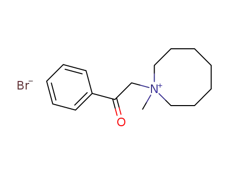 1-methyl-1-phenacyl-octahydro-azocinium; bromide