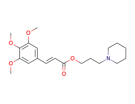 3,4,5-trimethoxy-<i>trans</i>-cinnamic acid-(3-piperidino-propyl ester)