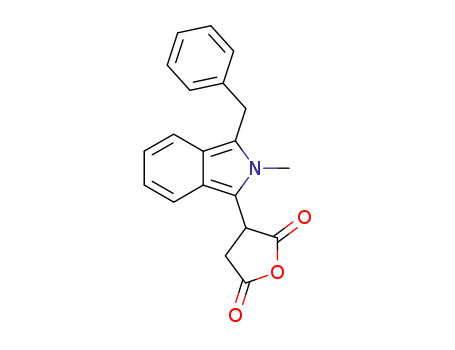 Molecular Structure of 860369-47-7 ((3-benzyl-2-methyl-isoindol-1-yl)-succinic acid-anhydride)