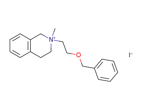 2-(2-benzyloxy-ethyl)-2-methyl-1,2,3,4-tetrahydro-isoquinolinium; iodide