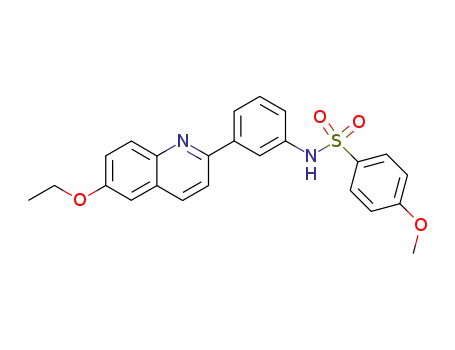4-methoxy-benzenesulfonic acid-[3-(6-ethoxy-[2]quinolyl)-anilide]