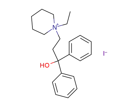 1-ethyl-1-(3-hydroxy-3,3-diphenyl-propyl)-piperidinium; iodide