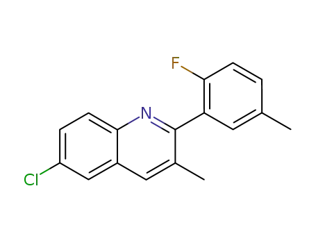 6-chloro-2-(2-fluoro-5-methyl-phenyl)-3-methyl-quinoline