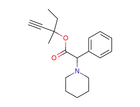 phenyl-piperidino-acetic acid-(1-ethyl-1-methyl-prop-2-ynyl ester)
