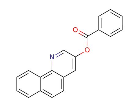 Molecular Structure of 102159-96-6 (benzoic acid benzo[<i>h</i>]quinolin-3-yl ester)