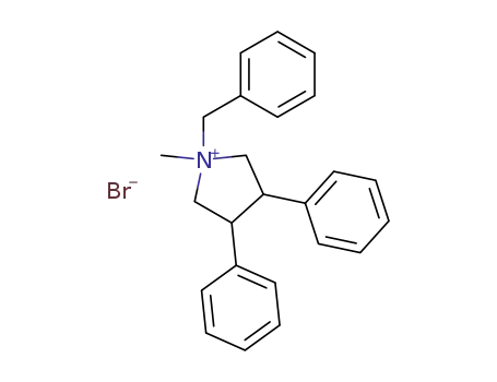 1-benzyl-1-methyl-3,4-diphenyl-pyrrolidinium; bromide