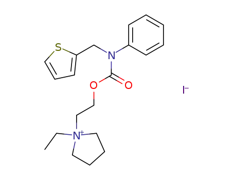 1-ethyl-1-[2-(phenyl-[2]thienylmethyl-carbamoyloxy)-ethyl]-pyrrolidinium; iodide