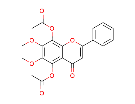 4H-1-Benzopyran-4-one, 5,8-bis(acetyloxy)-6,7-dimethoxy-2-phenyl-