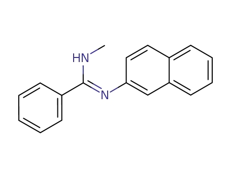 Molecular Structure of 878259-93-9 (<i>N</i>-methyl-<i>N</i>'-[2]naphthyl-benzamidine)