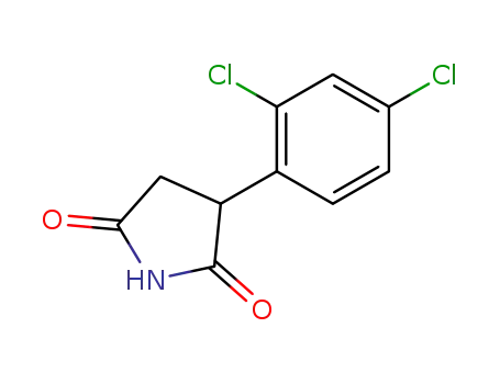 Molecular Structure of 102653-71-4 (3-(2,4-dichloro-phenyl)-pyrrolidine-2,5-dione)
