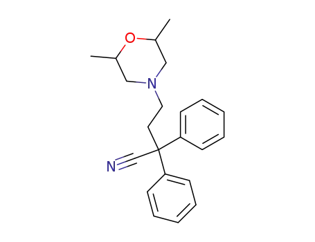 Molecular Structure of 859825-80-2 (4-(2,6-dimethyl-morpholino)-2,2-diphenyl-butyronitrile)