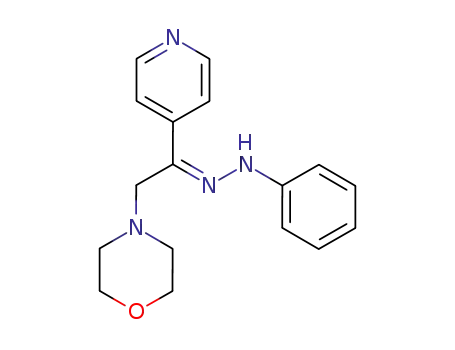 Molecular Structure of 108971-67-1 (2-morpholino-1-[4]pyridyl-ethanone-phenylhydrazone)