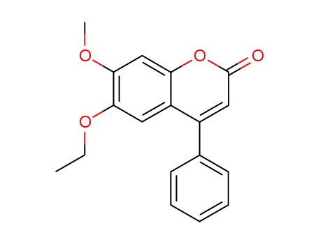 Molecular Structure of 110060-74-7 (6-ethoxy-7-methoxy-4-phenyl-coumarin)