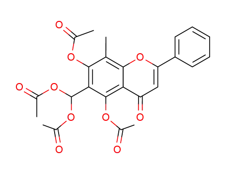 5,7-diacetoxy-6-diacetoxymethyl-8-methyl-2-phenyl-chromen-4-one