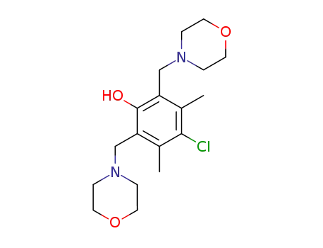 4-chloro-3,5-dimethyl-2,6-bis-morpholinomethyl-phenol
