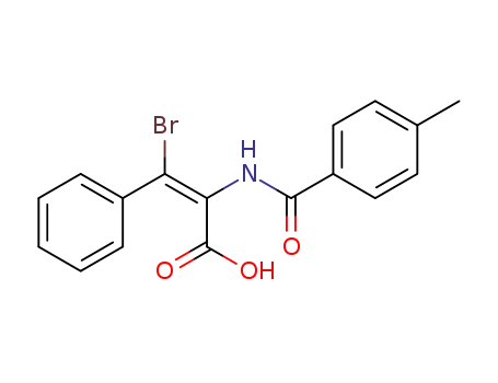 β-bromo-α-<i>p</i>-toluoylamino-cinnamic acid