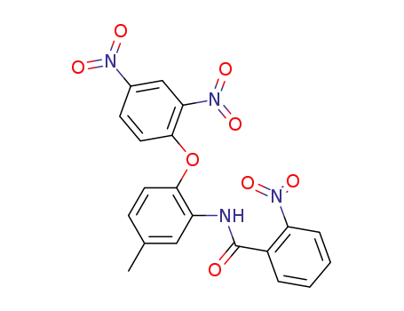 2-nitro-benzoic acid-[2-(2,4-dinitro-phenoxy)-5-methyl-anilide]