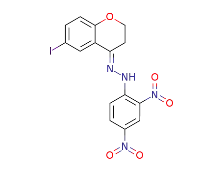 6-iodo-chroman-4-one-(2,4-dinitro-phenylhydrazone)