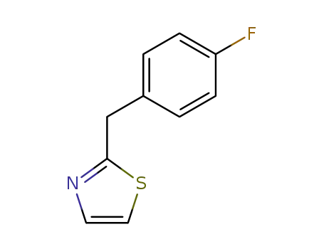 Molecular Structure of 457-58-9 (Thiazole, 2-[(4-fluorophenyl)methyl]-)