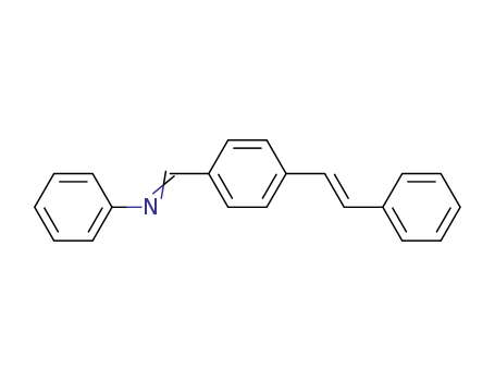 Molecular Structure of 102469-08-9 (Benzenamine, N-[[4-(2-phenylethenyl)phenyl]methylene]-)