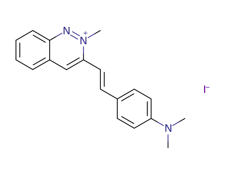 3-(4-dimethylamino-<i>trans</i>-styryl)-2-methyl-cinnolinium; iodide