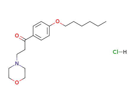 1-(4-hexyloxy-phenyl)-3-morpholino-propan-1-one; hydrochloride