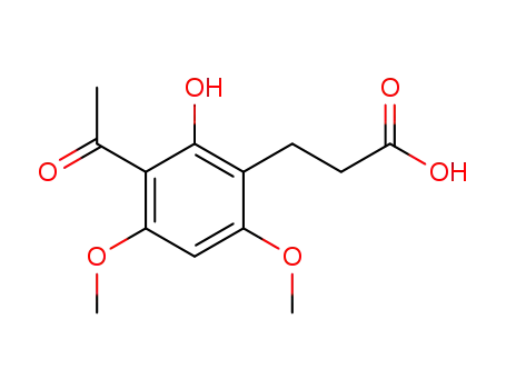 3-(3-acetyl-2-hydroxy-4,6-dimethoxy-phenyl)-propionic acid