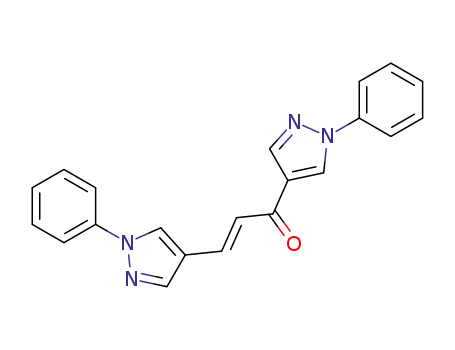 1,3<i>t</i>-bis-(1-phenyl-1<i>H</i>-pyrazol-4-yl)-propenone