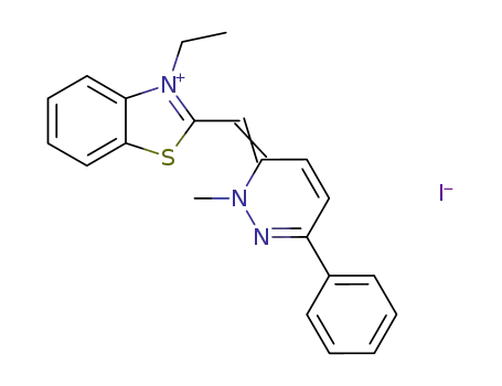 (3-ethyl-benzothiazol-2-yl)-(2-methyl-6-phenyl-pyridazin-3-yl)-methinium ; iodide