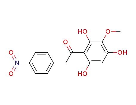 Molecular Structure of 109437-94-7 (2,4,6-trihydroxy-3-methoxy-4'-nitro-deoxybenzoin)