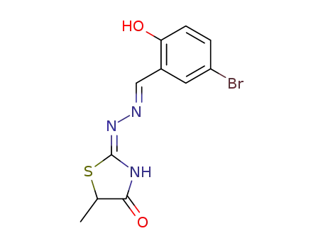 5-methyl-thiazolidine-2,4-dione-2-(5-bromo-2-hydroxy-benzylidenehydrazone)