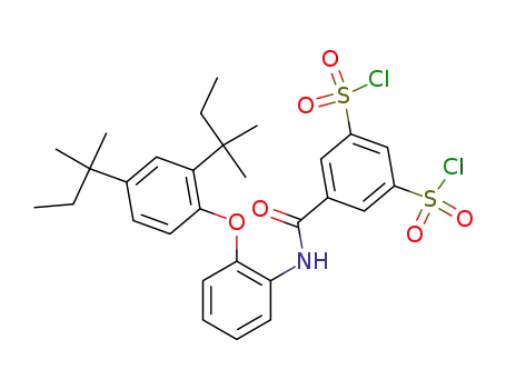 3,5-bis-chlorosulfonyl-benzoic acid-[2-(2,4-di-<i>tert</i>-pentyl-phenoxy)-anilide]