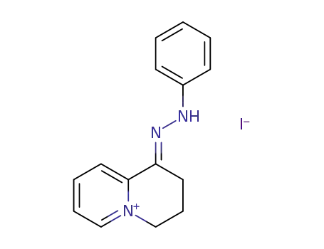 1-phenylhydrazono-1,2,3,4-tetrahydro-quinolizinylium; iodide