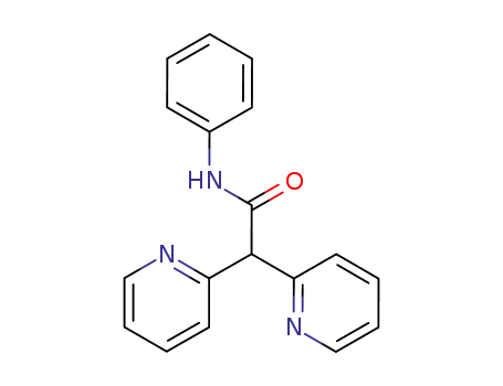 Molecular Structure of 102028-98-8 (di-[2]pyridyl-acetic acid anilide)