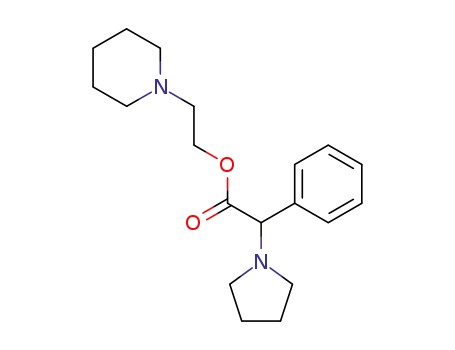 phenyl-pyrrolidino-acetic acid-(2-piperidino-ethyl ester)