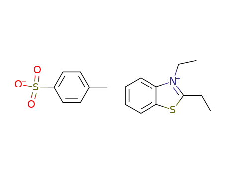 Molecular Structure of 17142-91-5 (2,3-diethyl-benzothiazolium; toluene-4-sulfonate)