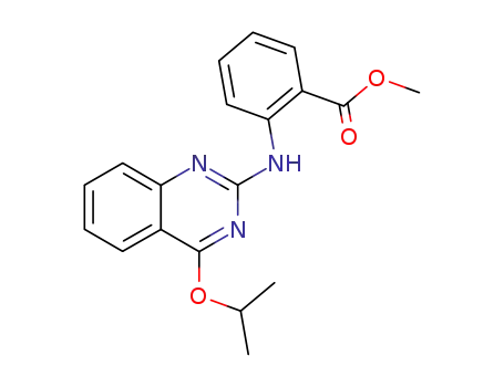 Molecular Structure of 101891-12-7 (<i>N</i>-(4-isopropoxy-quinazolin-2-yl)-anthranilic acid methyl ester)