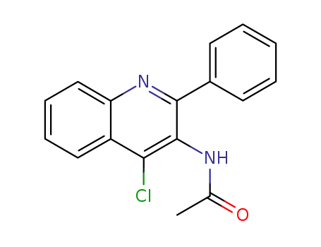 Molecular Structure of 108982-16-7 (<i>N</i>-(4-chloro-2-phenyl-[3]quinolyl)-acetamide)