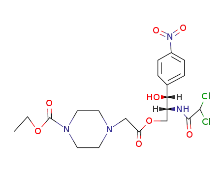 (4-ethoxycarbonyl-piperazino)-acetic acid-[(2<i>R</i>,3<i>R</i>)-2-(2,2-dichloro-acetylamino)-3-hydroxy-3-(4-nitro-phenyl)-propyl ester]