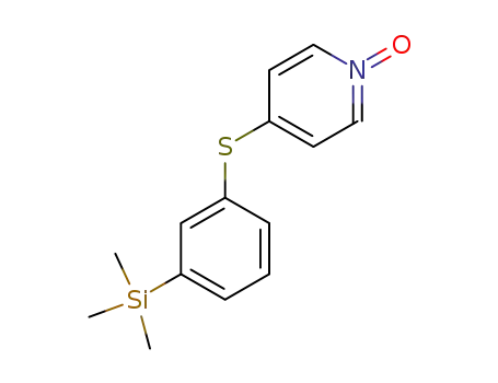 Molecular Structure of 18407-65-3 (4-(3-trimethylsilanyl-phenylsulfanyl)-pyridine-1-oxide)