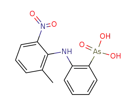 Molecular Structure of 823810-41-9 ([2-(2-methyl-6-nitro-anilino)-phenyl]-arsonic acid)