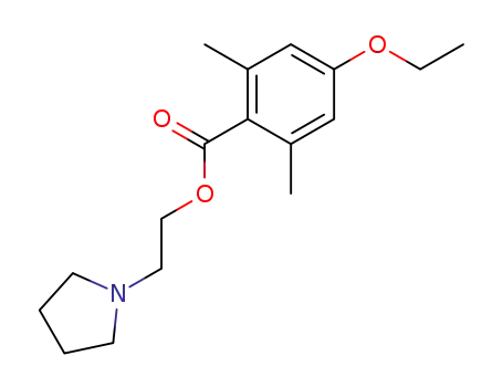 4-ethoxy-2,6-dimethyl-benzoic acid-(2-pyrrolidino-ethyl ester)