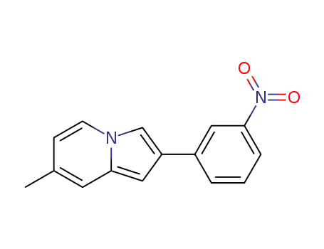 Molecular Structure of 357627-44-2 (7-methyl-2-(3-nitro-phenyl)-indolizine)