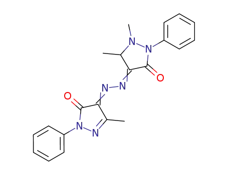1H-Pyrazole-4,5-dione, 3-methyl-1-phenyl-,
4-[(2,3-dimethyl-5-oxo-1-phenyl-4-pyrazolidinylidene)hydrazone]