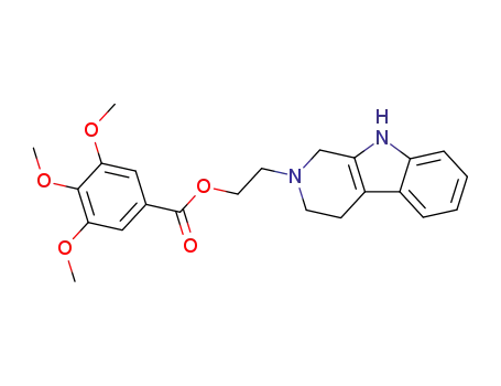 Benzoic acid, 3,4,5-trimethoxy-,
2-(1,3,4,9-tetrahydro-2H-pyrido[3,4-b]indol-2-yl)ethyl ester