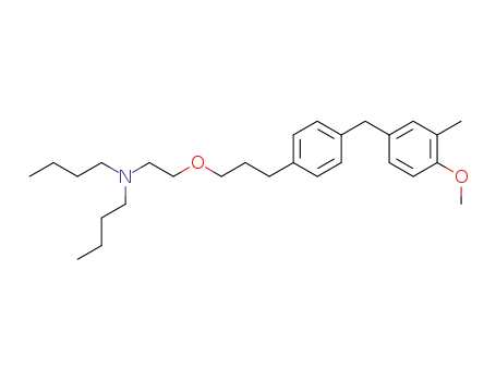 dibutyl-(2-{3-[4-(4-methoxy-3-methyl-benzyl)-phenyl]-propoxy}-ethyl)-amine