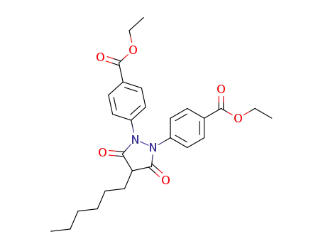 4,4'-(4-hexyl-3,5-dioxo-pyrazolidine-1,2-diyl)-di-benzoic acid diethyl ester